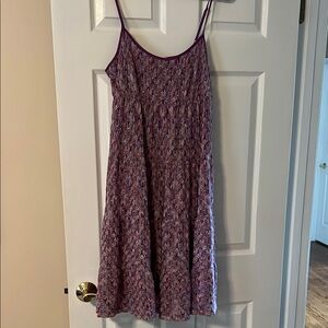 Trina Turk Pink and Purple Spaghetti Strap Sundress